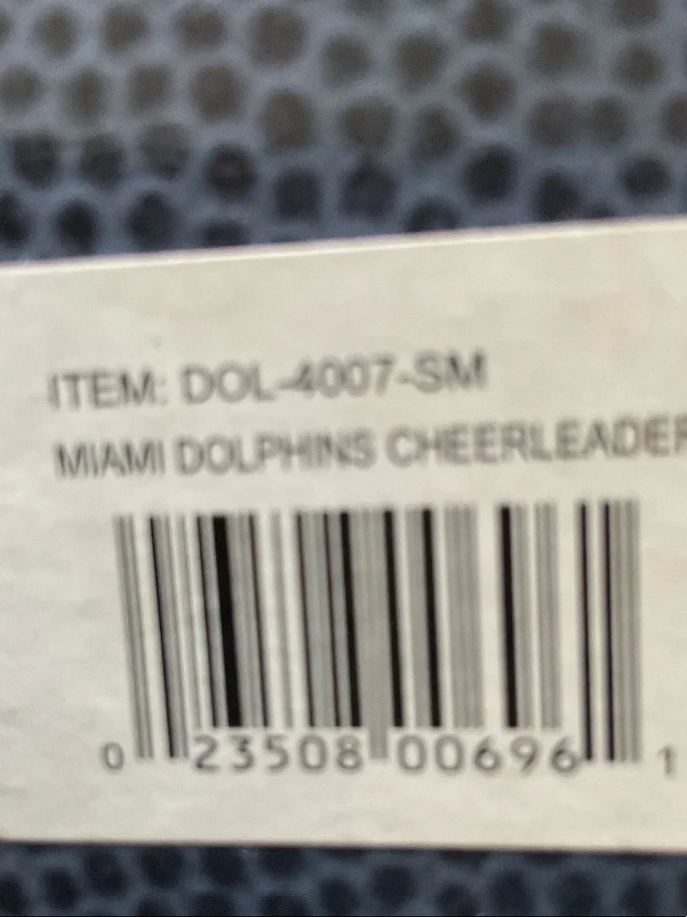 NFL Miami Dolphins Orange and White Cheerleader Pet Dress Size Small 8”-12”
